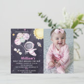 Eerste reis van de eerste verjaardag van de ruimte kaart (Staand voorkant)