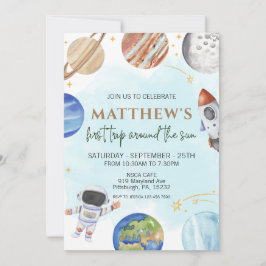 Eerste reis van de eerste verjaardag van de ruimte kaart