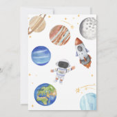 Eerste reis van de eerste verjaardag van de ruimte kaart (Achterkant)