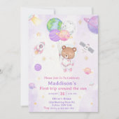 Eerste reis van de eerste verjaardag van de ruimte kaart (Voorkant)