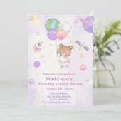 Eerste reis van de eerste verjaardag van de ruimte kaart (Staand voorkant)