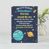 Eerste reis van de eerste verjaardag van de ruimte kaart (Staand voorkant)