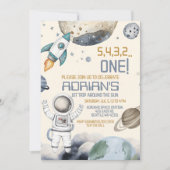 Eerste reis van de eerste verjaardag van de ruimte kaart (Voorkant)