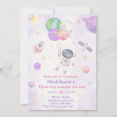 Eerste reis van de eerste verjaardag van de ruimte kaart (Voorkant)