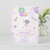 Eerste reis van de eerste verjaardag van de ruimte kaart (Staand voorkant)