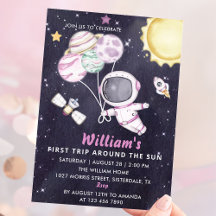 Eerste reis van de eerste verjaardag van de ruimte