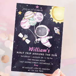 Eerste reis van de eerste verjaardag van de ruimte kaart