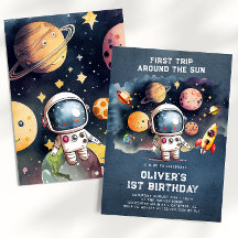 Eerste reis van de eerste verjaardag van de ruimte