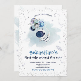 Eerste reis van de eerste verjaardag van de ruimte kaart