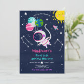 Eerste reis van de eerste verjaardag van de ruimte kaart (Staand voorkant)