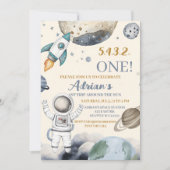 Eerste reis van de eerste verjaardag van de ruimte kaart (Voorkant)