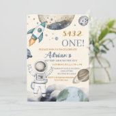 Eerste reis van de eerste verjaardag van de ruimte kaart (Staand voorkant)