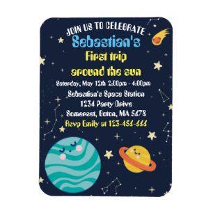 Eerste reis van de eerste verjaardag van de ruimte magneet