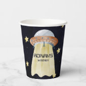 Eerste reis van de eerste verjaardag van de ruimte papieren bekers (Achterkant)