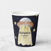 Eerste reis van de eerste verjaardag van de ruimte papieren bekers (Voorkant)