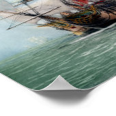Eerste reis van de HMS-overwinning Poster (Hoek)