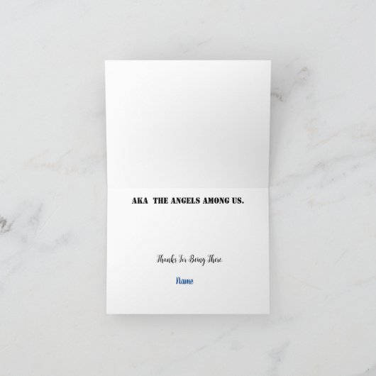 Eerste respondent Hartelijk dank Kaart (Binnen)