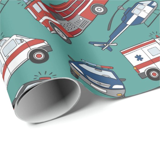 Eerste respondent medische noodverjaardag cadeaupapier (Rol Hoek)