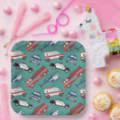 Eerste respondent medische noodverjaardag papieren bordje (Feest)