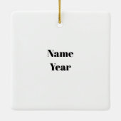 Eerste respondent Silhouettes kerstversiering Keramisch Ornament (Achterkant)