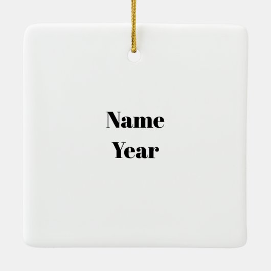 Eerste respondent Silhouettes kerstversiering Keramisch Ornament (Achterkant)