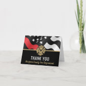 Eerste Responder Brandweerman Bedankkaart (Voorkant)