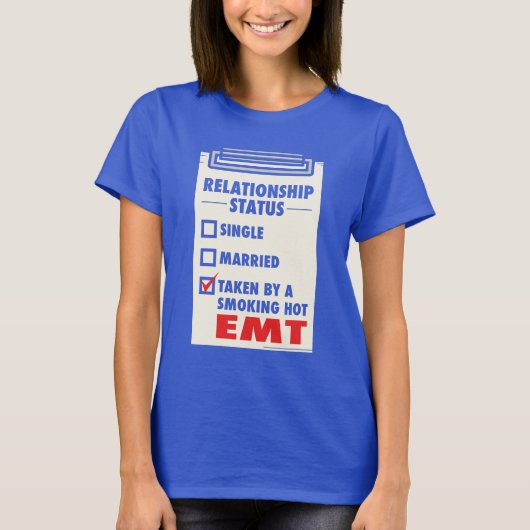 Eerste Responder EMT Vriendin T-shirt (Voorkant)