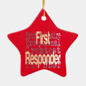 Eerste Responder Extraordinaire Keramisch Ornament (Achterkant)