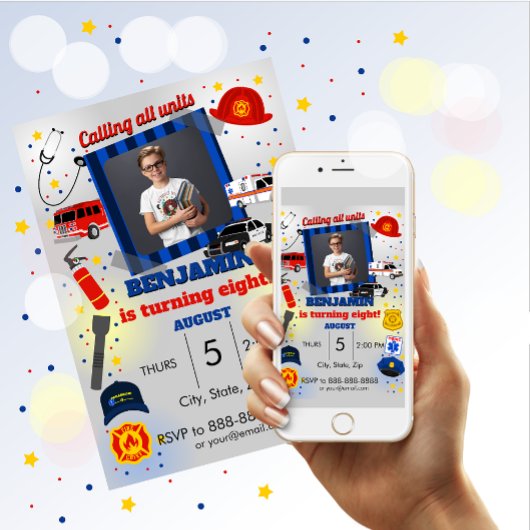 Eerste Responder Fotouitnodiging op zaterdag Kaart