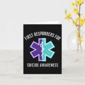 Eerste responders voor zelfmoordbewustzijn EMT Par Kaart (Gele Bloem)