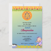 Eerste Rijst "Annaprashan" Indiaas Baby Afbeelding Kaart (Voorkant)