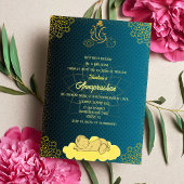 Eerste Rijst "Annaprashan" Indiaas Baby Afbeelding Kaart