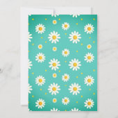 Eerste rijst "Annaprashan" Indiase bloemuitnodigin Kaart (Achterkant)