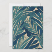 Eerste rijst "Annaprashan" Indiase pauw uitnodigin Kaart (Achterkant)