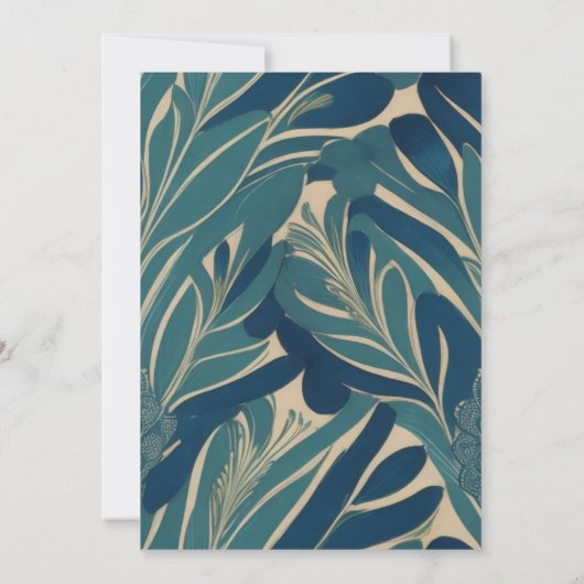 Eerste rijst "Annaprashan" Indiase pauw uitnodigin Kaart (Achterkant)