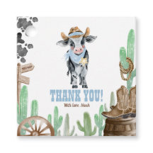 Eerste Rodeo 1e Verjaardag Baby Koe Dank Je