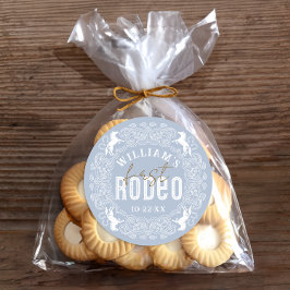 Eerste Rodeo 1e Verjaardag Sticker – Lichtblauw We