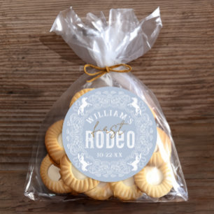 Eerste Rodeo 1e Verjaardag Sticker – Lichtblauw We