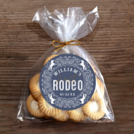 Eerste Rodeo 1e Verjaardag Sticker – Navy Blue Wes