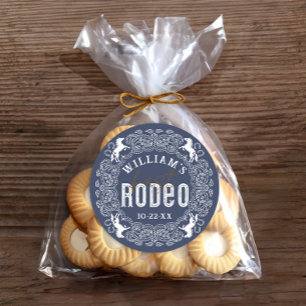 Eerste Rodeo 1e Verjaardag Sticker – Navy Blue Wes