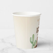 Eerste Rodeo 1e Verjaardag Westerne Cowboy Papieren Bekers (Rechts)