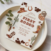 Eerste rodeo 1e verjaardag Wild west cowboy Kaart