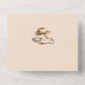 Eerste Rodeo Birthday All In One Uitnodiging (Achterkant)