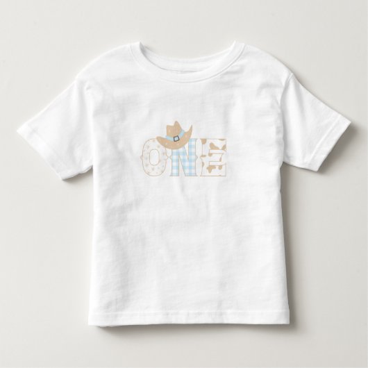 Eerste Rodeo Birthday ONE Kinder Shirts (Voorkant)