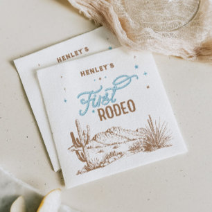 Eerste Rodeo Birthday Servet
