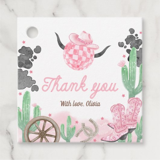 Eerste Rodeo Boho Wilde Westen Bedankjes Labels (Voorkant)