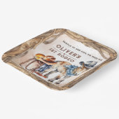 Eerste RODEO | Boy Cowboy 1st Birthday Paper Bord (Gebogen)