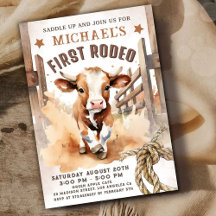 Eerste Rodeo | Bull Calf 1e Rodeo verjaardagsfeest