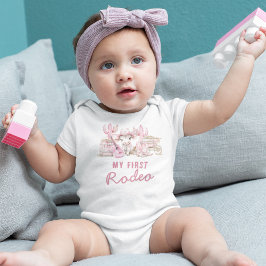 Eerste Rodeo Country Cowgirl Verjaardag Romper