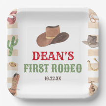 Eerste Rodeo Cowboy 1e Eerste Verjaardagsfeest